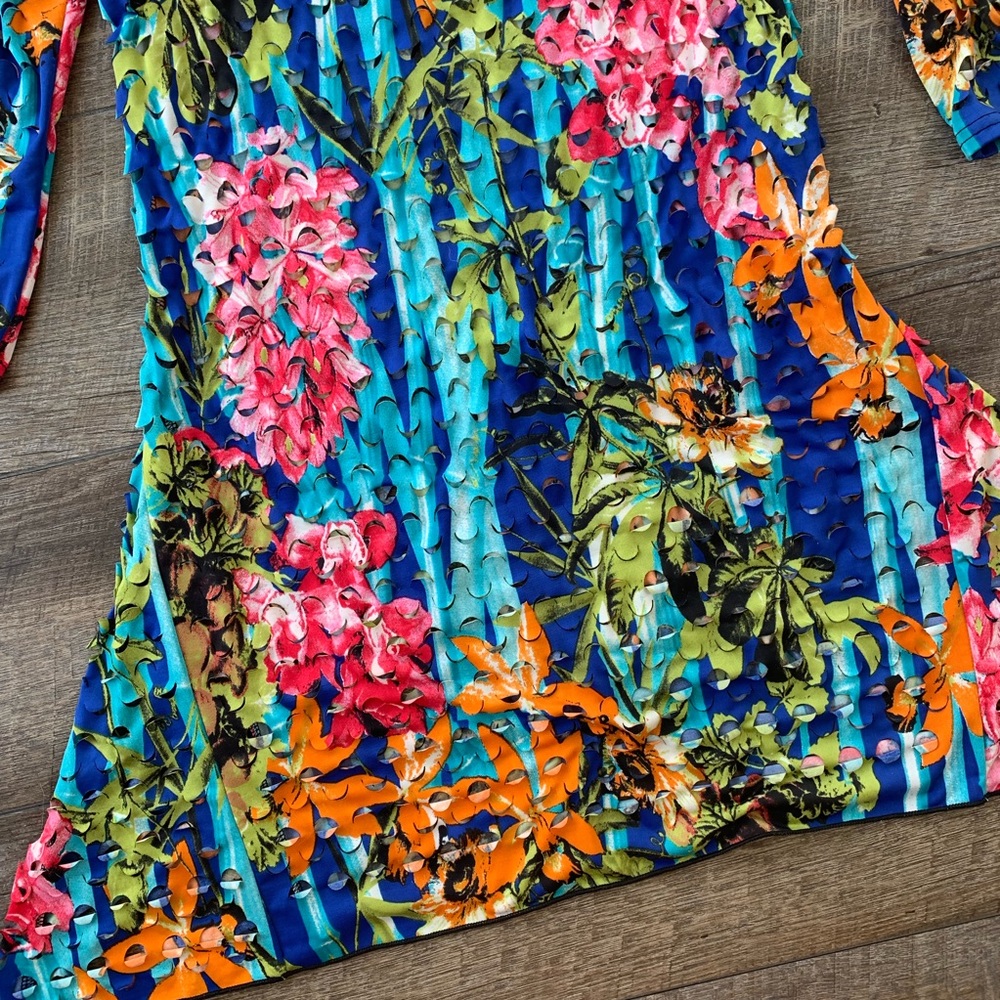 Nicole Marie Colorful Cutout Dress - Picture 7 of 8